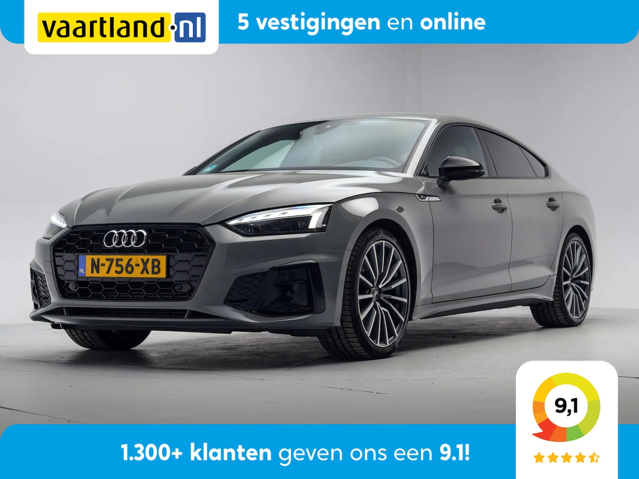 Audi A5 Sportback - 35 TFSI Sport S-line edition Competition Aut. [ LED Navi Half leder Stoelverwarming Carpla - AutoWereld.nl
