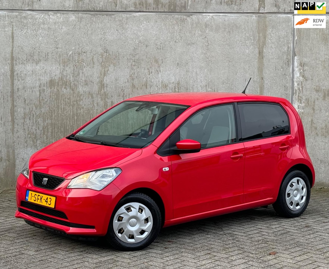 SEAT Mii - 1.0 Style 5DR 2013 Rood 1E EIGENAAR|NAP|NAVI - AutoWereld.nl