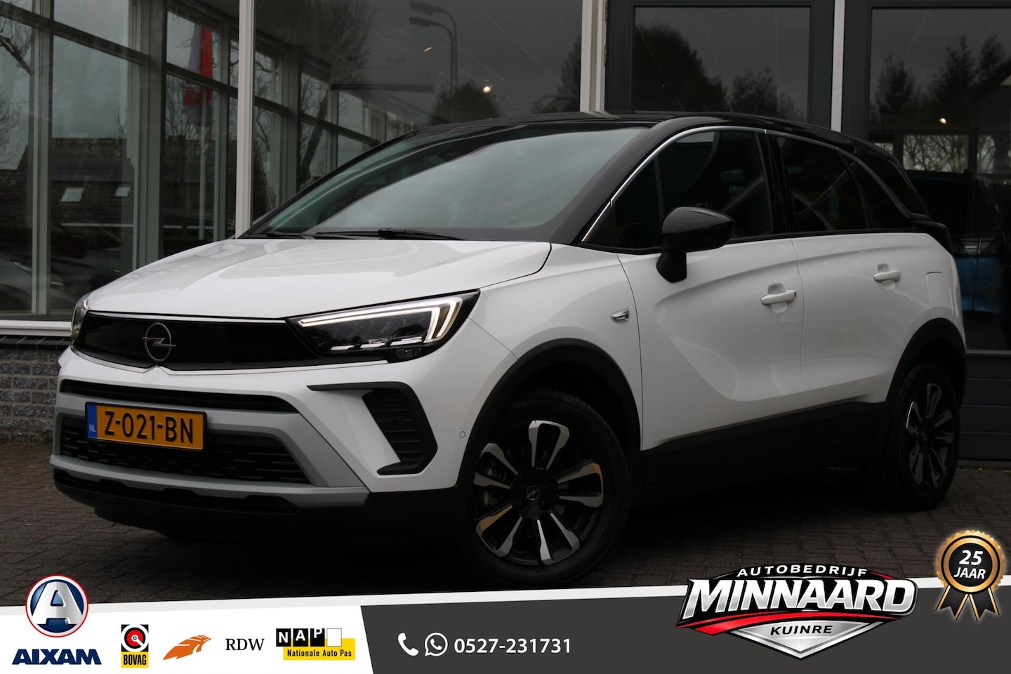 Opel Crossland - 1.2 Turbo Elegance Automaat, Navi, Stoel en Stuur verw. - AutoWereld.nl