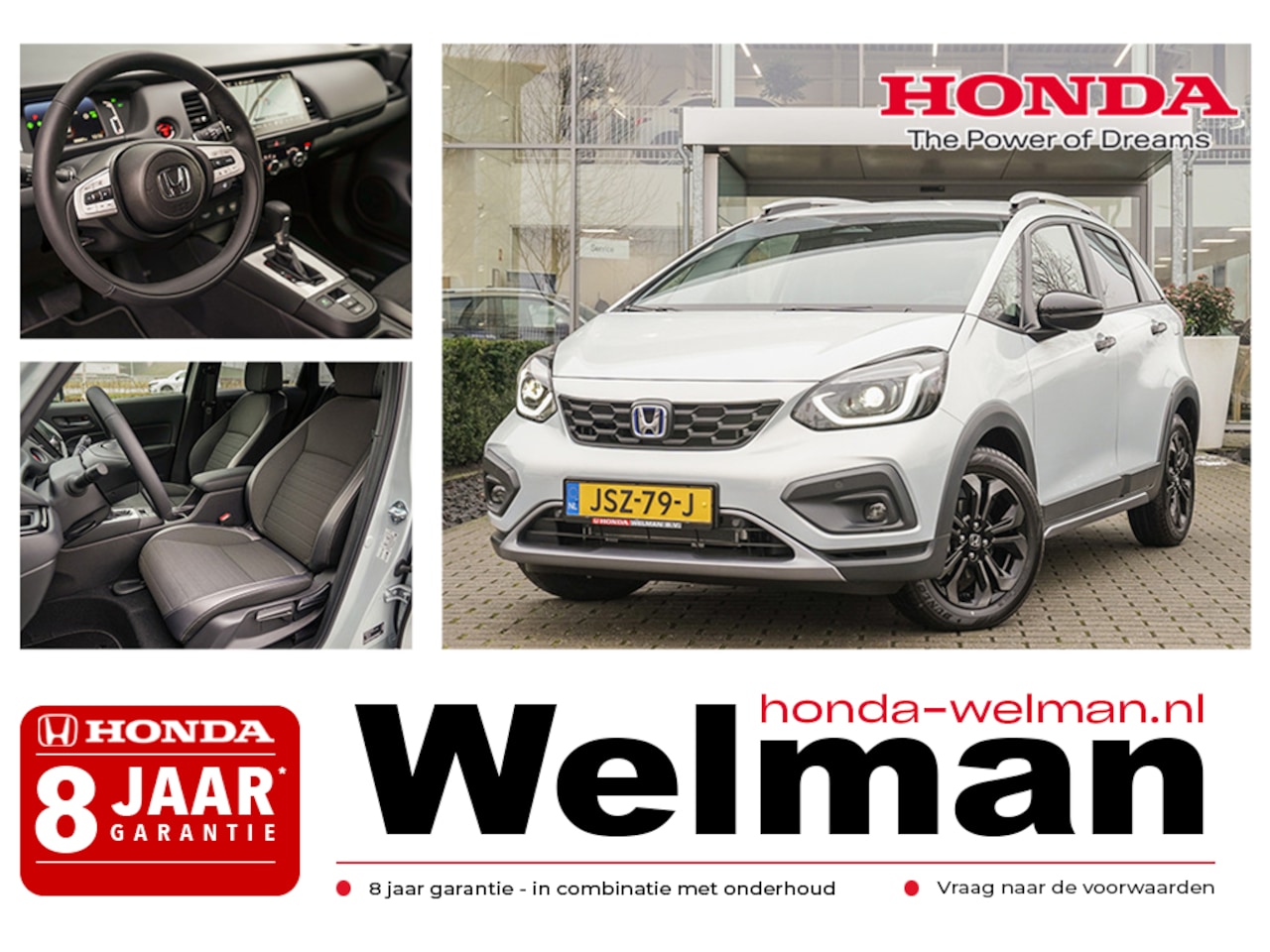 Honda Jazz - 1.5i e:HEV ADVANCE CROSSTAR - DEMO - 122 PK - FULL HYBRID - AUTOMAAT - AutoWereld.nl