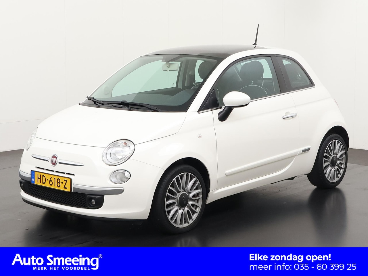 Fiat 500 - 0.9 TwinAir Lounge | Panoramadak | Zondag Open! - AutoWereld.nl