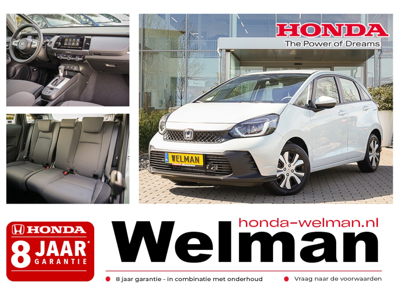 Honda Jazz - 1.5i e:HEV ELEGANCE - NIEUW - 122 PK - FULL HYBRID - AUTOMAAT - AutoWereld.nl