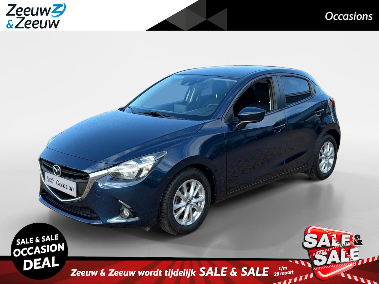 Mazda 2 - 1.5 Skyactiv-G GT-M *Automaat*Navigatie*Parkeersensoren*Stoelverwarming*Keyless Entry*Nett - AutoWereld.nl