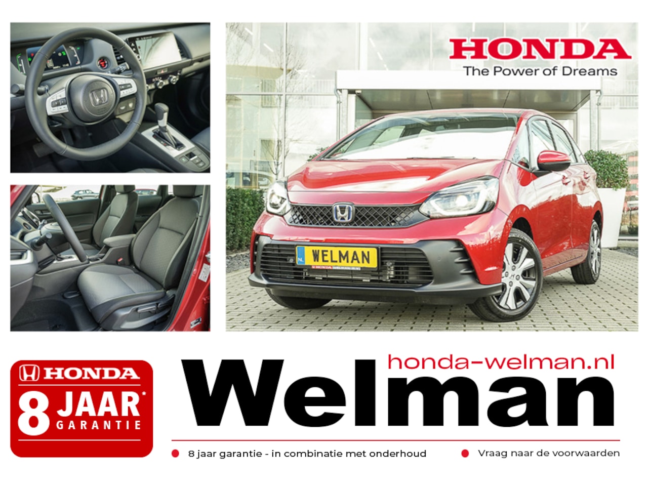 Honda Jazz - 1.5i e:HEV ELEGANCE - NIEUW - 122 PK - FULL HYBRID - AUTOMAAT - AutoWereld.nl