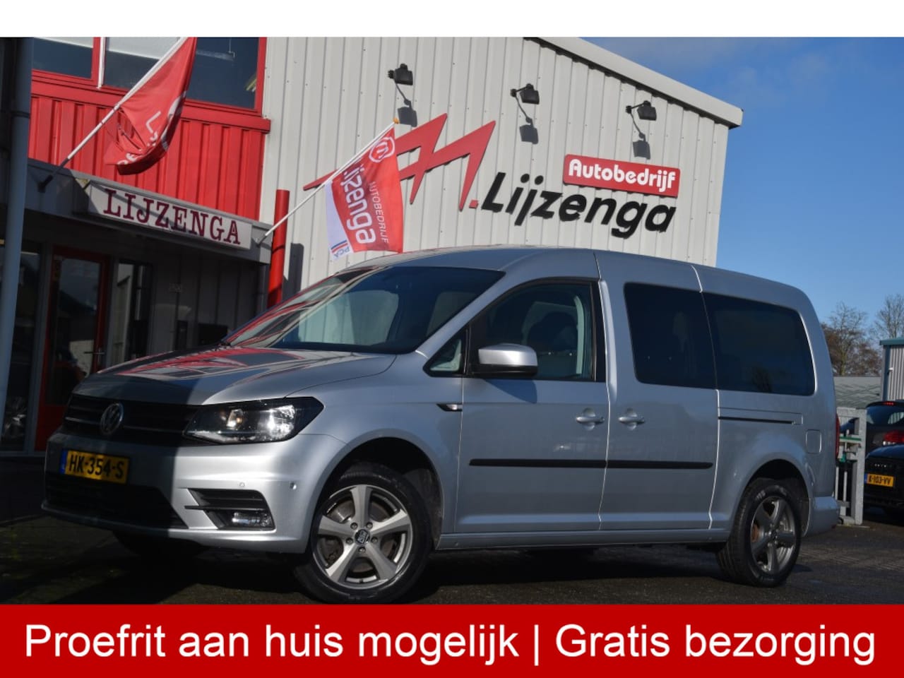 Volkswagen Caddy Maxi - 1.4 TSI Trendline 7p Navi | Multistuur | Stoelver. | Trekhaak | PDC | LMV | Getint glas | - AutoWereld.nl