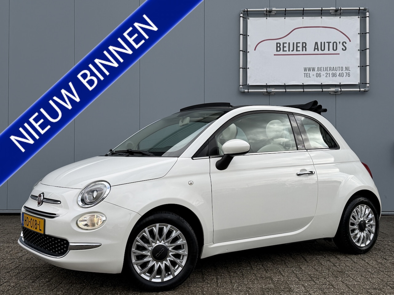 Fiat 500 C - 0.9 TwinAir Turbo Lounge Automaat/Bluetooth/Airco/15inch. - AutoWereld.nl