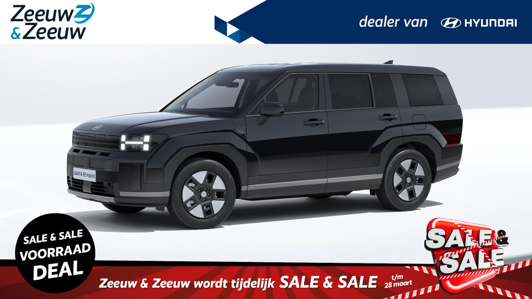 Hyundai Santa Fe - 1.6 T-GDI HEV Comfort Smart 7p. 1.6 T-GDI HEV Comfort Smart 7p. SUPERDEAL!! - AutoWereld.nl