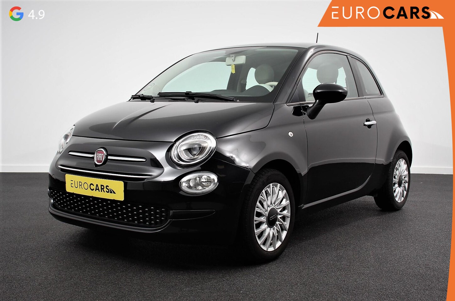 Fiat 500 - 1.0 Hybrid Lounge Plus | Navigatie | Panorama Dak | Parkeersensoren Achter | Climatronic | - AutoWereld.nl