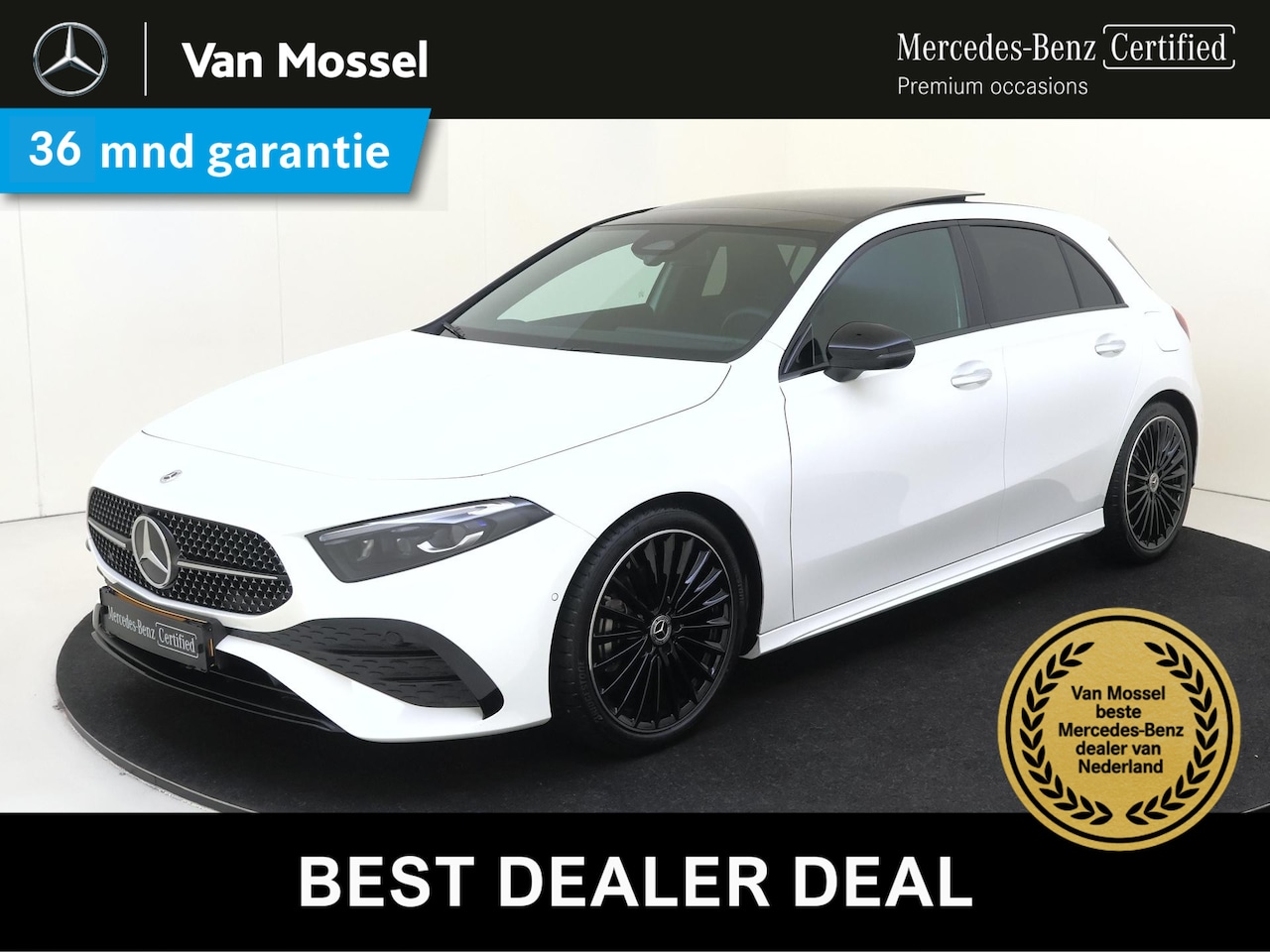 Mercedes-Benz A-klasse - 180 Star Edition AMG Line Panoramadak / Nightpakket / Keyless / 19'' Velgen / Parkeercamer - AutoWereld.nl