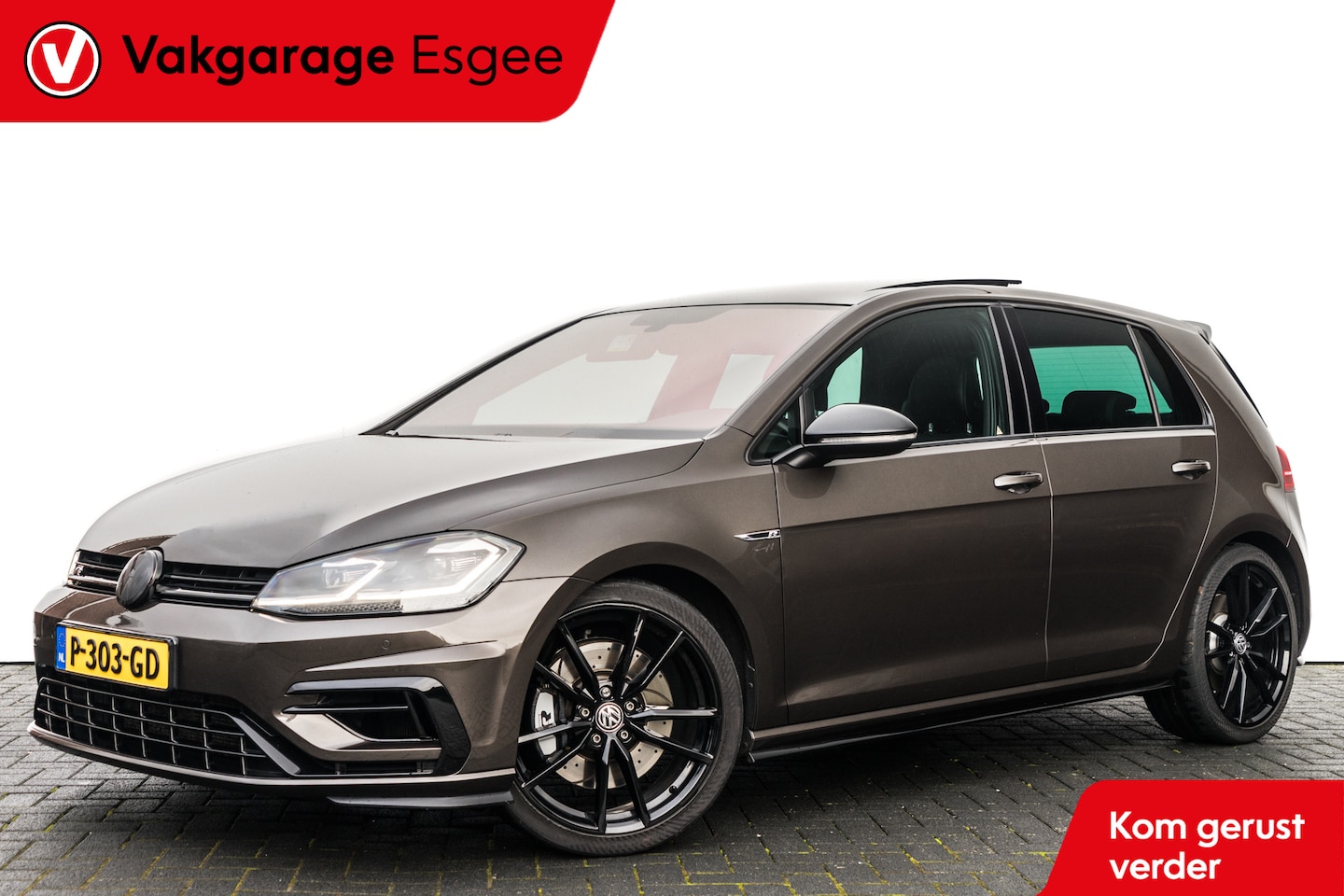 Volkswagen Golf - 2.0 TSI 310 pk 4Motion R | Dyn | Pano | Leer | Akra | Lane Ast | ACC | Bom volle R Nieuw p - AutoWereld.nl