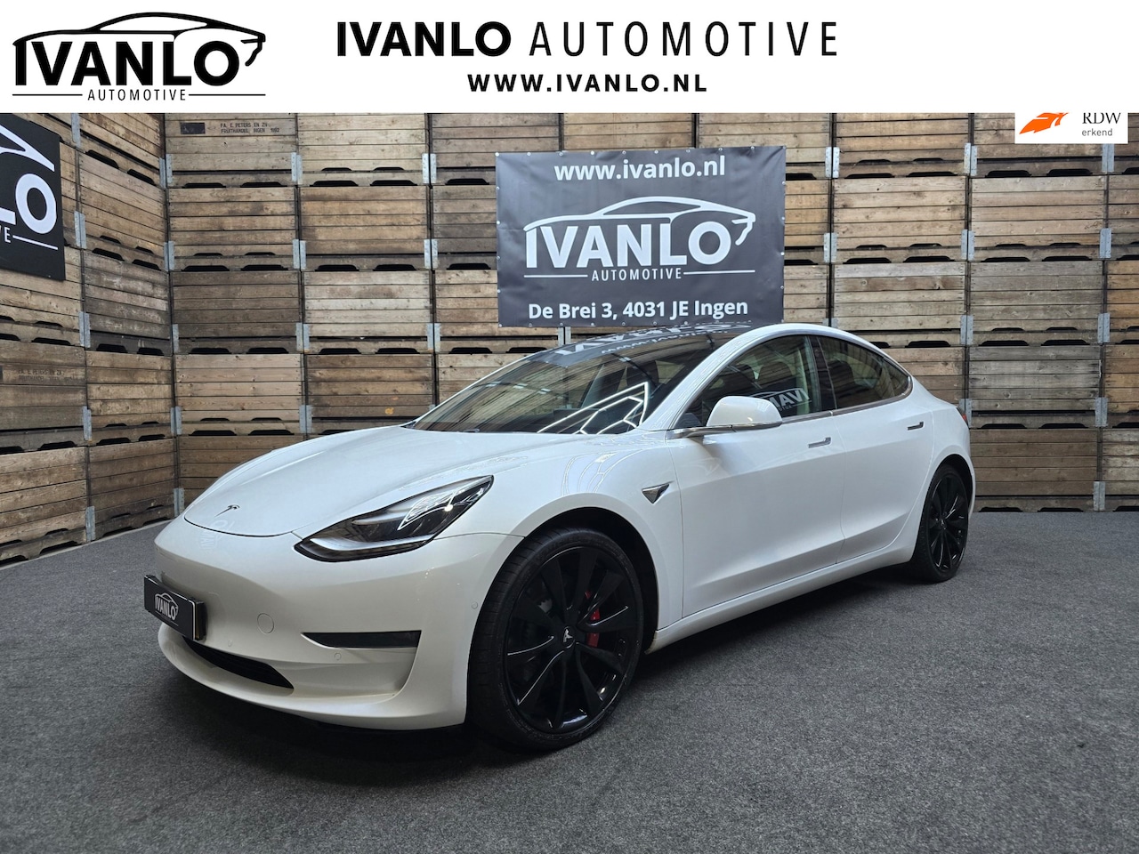 Tesla Model 3 - Performance AWD 75 kWh FSD Camera Clima Leder 20"LM BTW - AutoWereld.nl