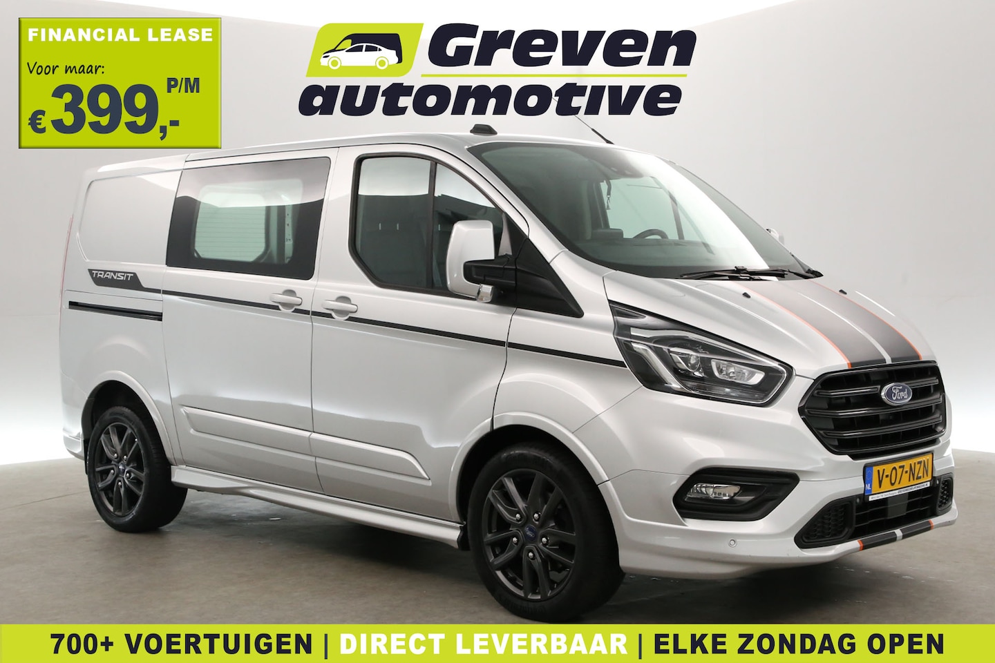 Ford Transit Custom - 2.0 TDCI L1H1 170PK Sport | Aut. | Airco | Camera | Adap. Cruise | Carplay | 3 Zits | Trek - AutoWereld.nl