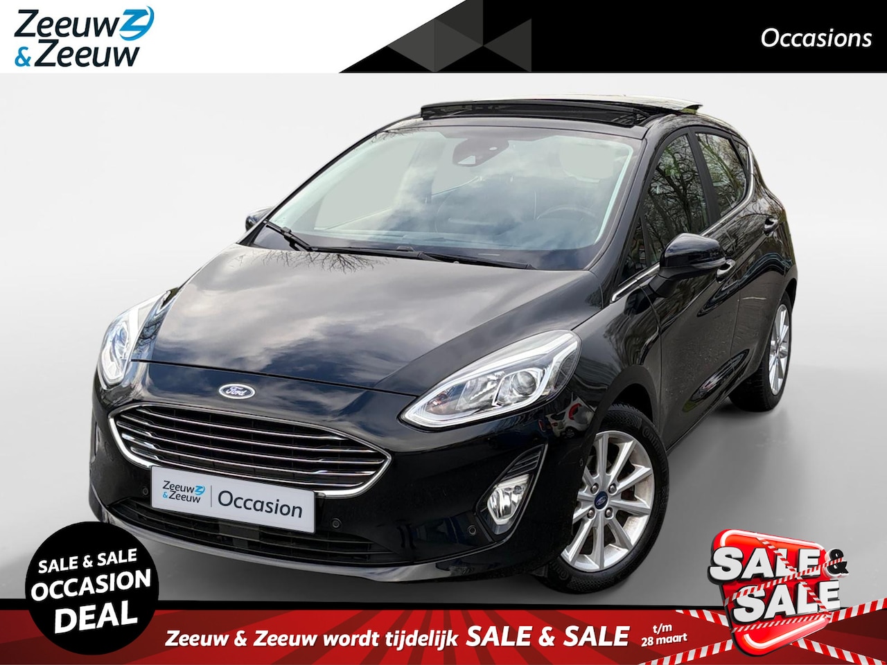 Ford Fiesta - 1.0 EcoBoost Titanium | Panoramadak | B&O | Winter Pack | Adaptieve Cruise Control | Afn. - AutoWereld.nl