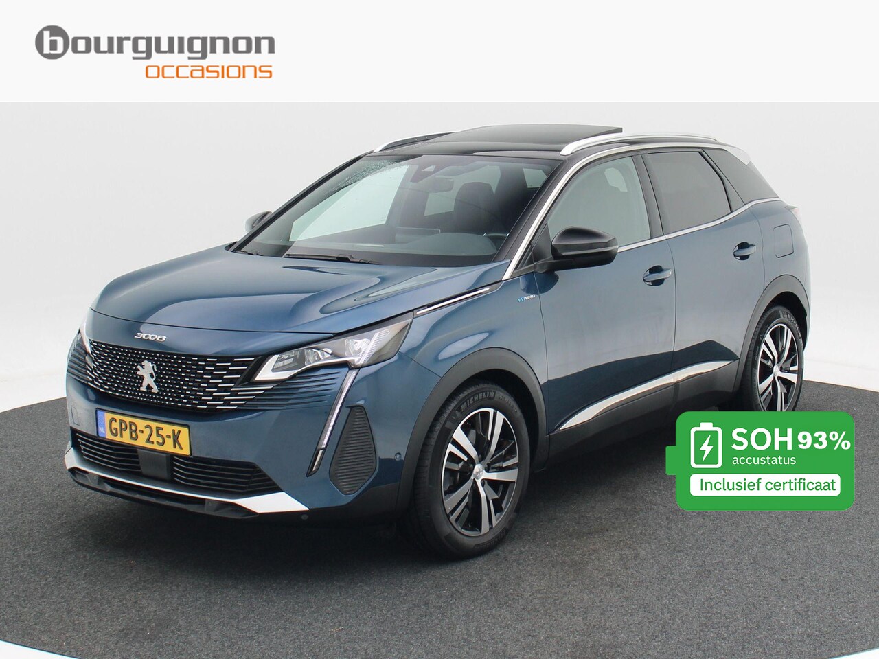 Peugeot 3008 - 1.6 HYbrid 225 GT Pack Business 225 Pk | Panoramadak | Focal Audio | Adaptive Cruise | Cam - AutoWereld.nl