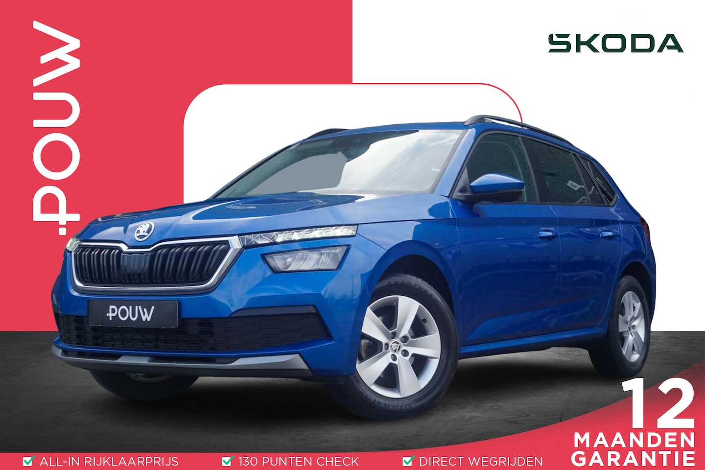 Skoda Kamiq - 1.0 TSI 110pk Ambition | SmartLink | Airco | Cruise Control | DAB+ Radio - AutoWereld.nl