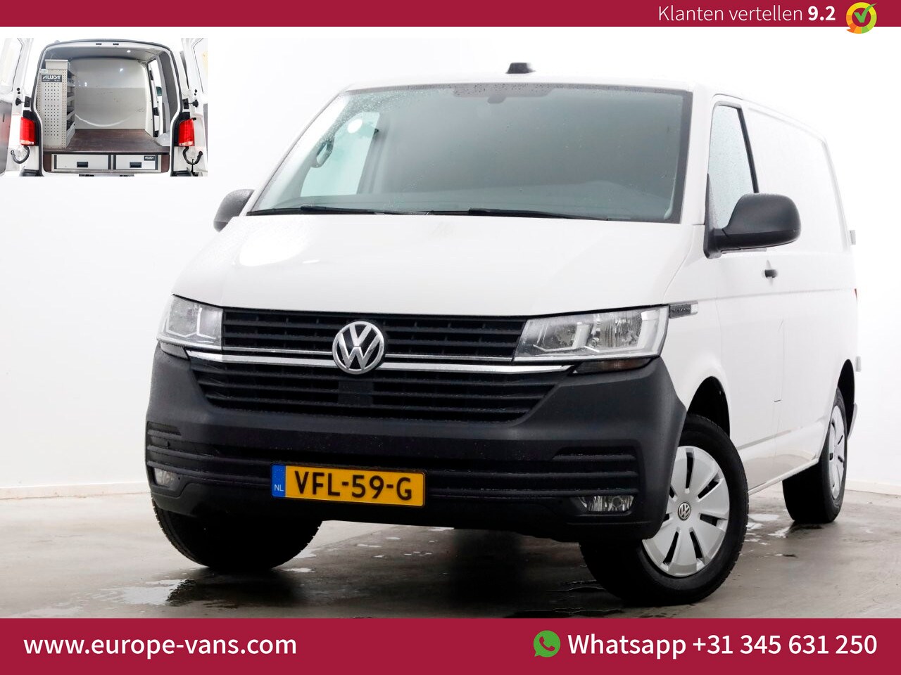 Volkswagen Transporter - T6.1 2.0 TDI 110pk L1H1 Comfortline Navi/Camera/Inrichting 04-2020 - AutoWereld.nl