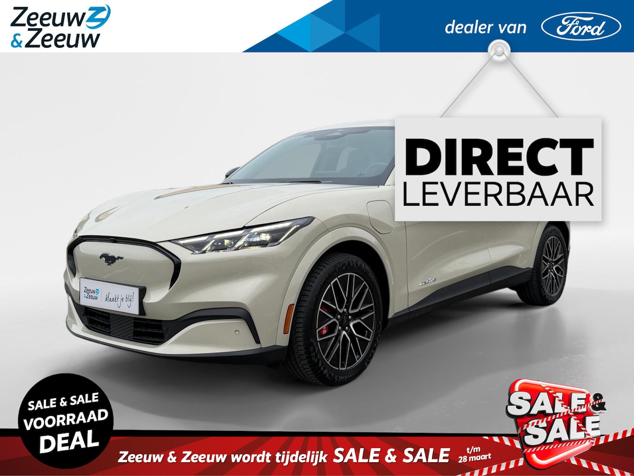 Ford Mustang Mach-E - Extended Premium RWD 88 kWh | Uit Voorraad Leverbaar | Prijs inclusief €1000,- Ford Voorde - AutoWereld.nl