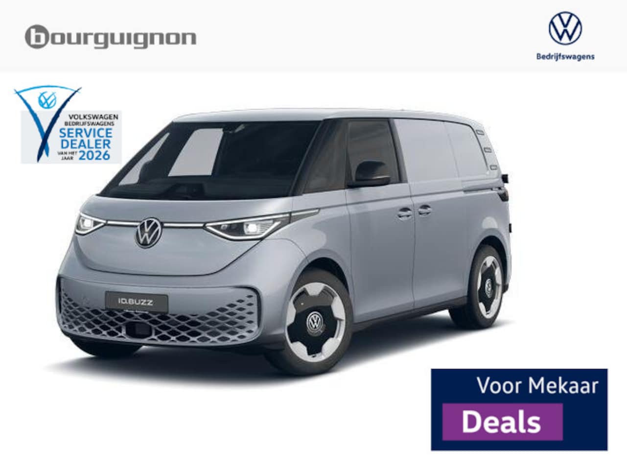 Volkswagen ID. Buzz Cargo - Bedrijfswagens Bulli 4Motion 340 pk | Achterdeuren | 2 Schuifdeuren | Navi | Trekhaak | - AutoWereld.nl