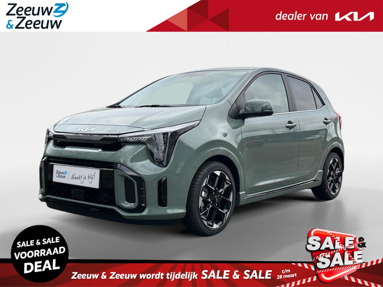 Kia Picanto - 1.0 GDi GT-Line | bel voor info | Zwarte GT-Line bekleding | NU MET € 1.500,- Inruilpremie - AutoWereld.nl