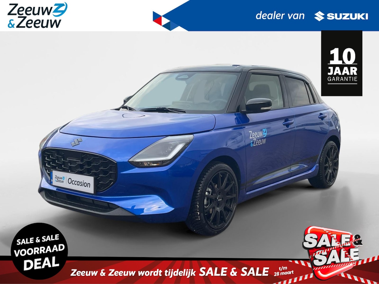 Suzuki Swift - 1.2 Style Smart Hybrid | DEMO | Sport uitvoering | Striping | 17 inch zwarte velgen | Uitl - AutoWereld.nl