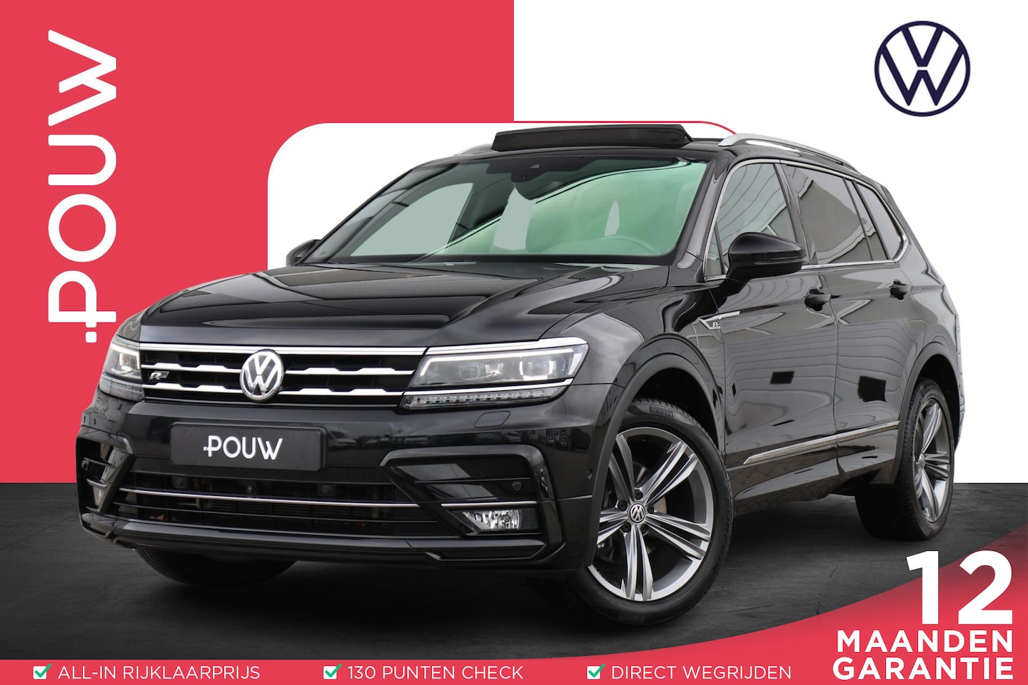 Volkswagen Tiguan Allspace - 1.5 TSI 150pk DSG Highline Business R 7p. | Panoramadak | Trekhaak | 360 Camera | Stoelver - AutoWereld.nl