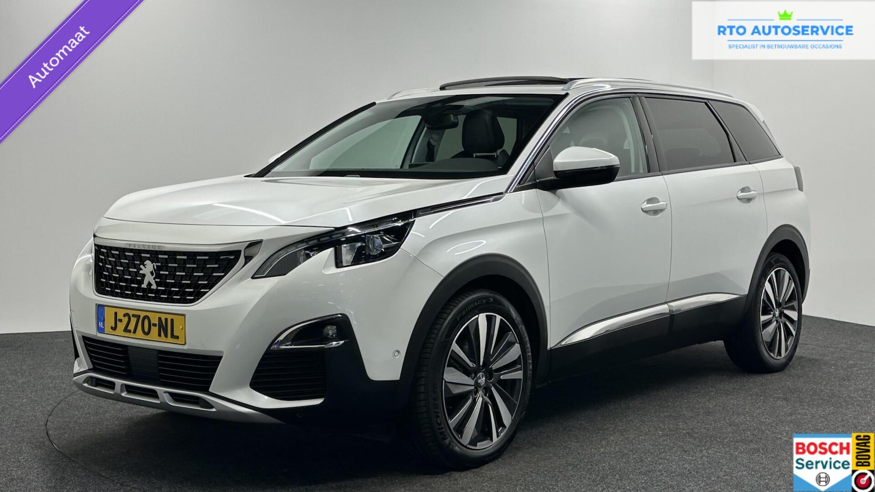 Peugeot 5008 - 1.2 PureTech Blue Lease Premium Avantage PANO CAMERA TREKHAAK CARPLAY NAVI LM. - AutoWereld.nl