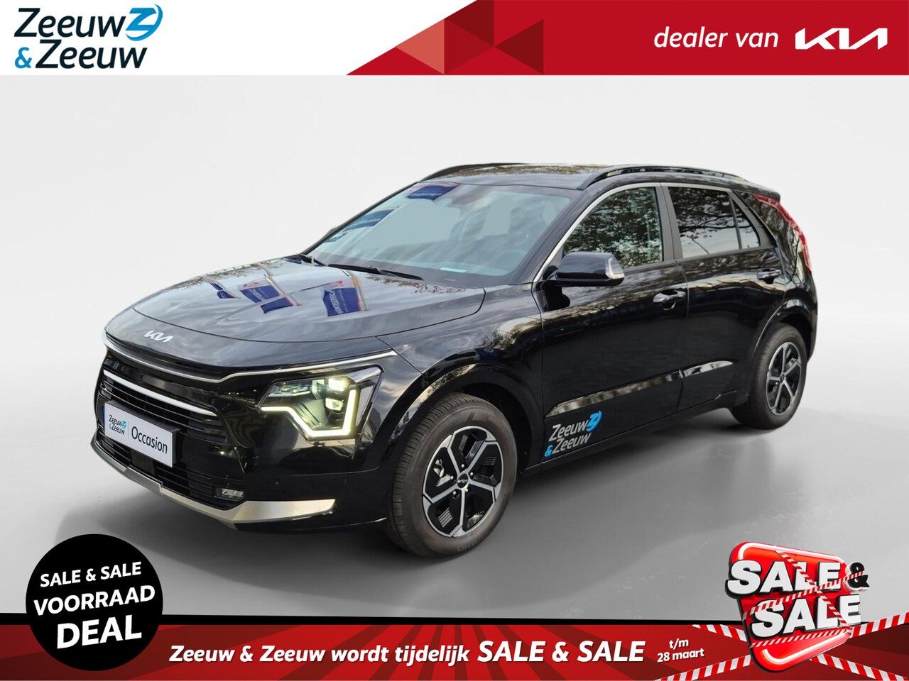 Kia Niro - 1.6 GDi Hybrid DynamicPlusLine | Climate Control | Navigatie | Open Dak | Leer | Stoelverw - AutoWereld.nl