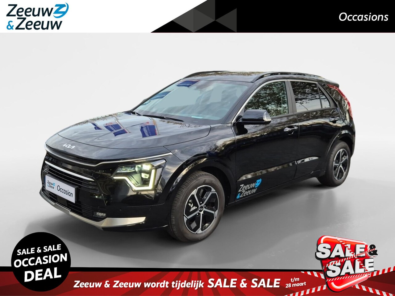 Kia Niro - 1.6 GDi Hybrid DynamicPlusLine | Climate Control | Navigatie | Open Dak | Leer | Stoelverw - AutoWereld.nl