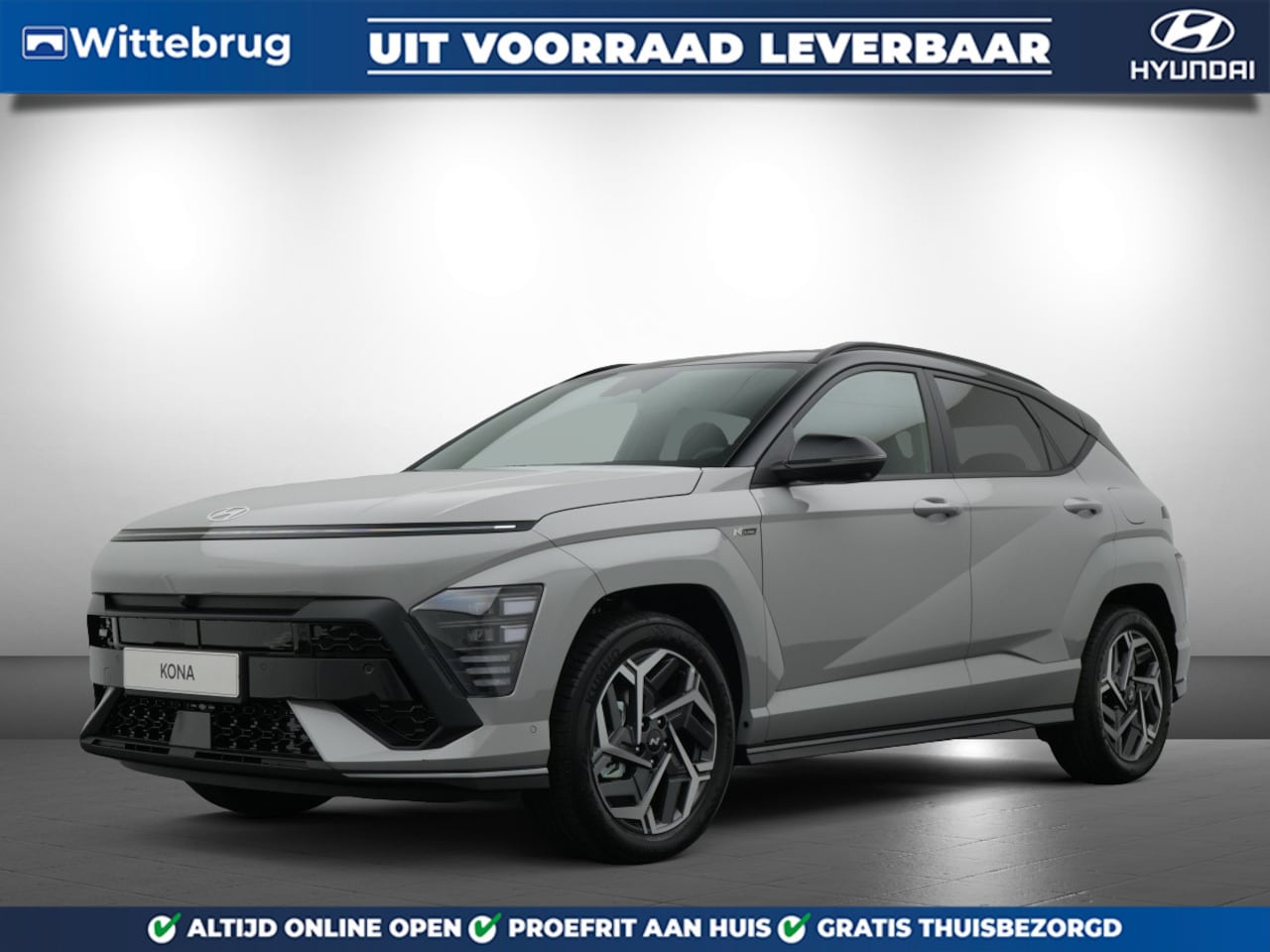 Hyundai Kona - 1.6 GDI HEV N Line VALE Full Hybride Automaat met Navigatie, Adaptive Cruise Control en Sp - AutoWereld.nl