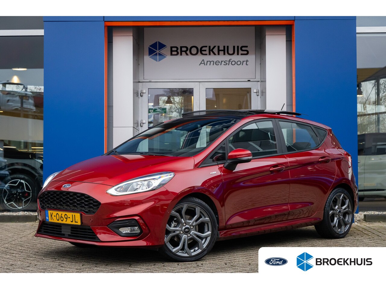 Ford Fiesta - 1.0 EcoBoost ST-Line | Elektrisch panorama-dak | Camera | Adap cruise | Apple Carplay/Andr - AutoWereld.nl