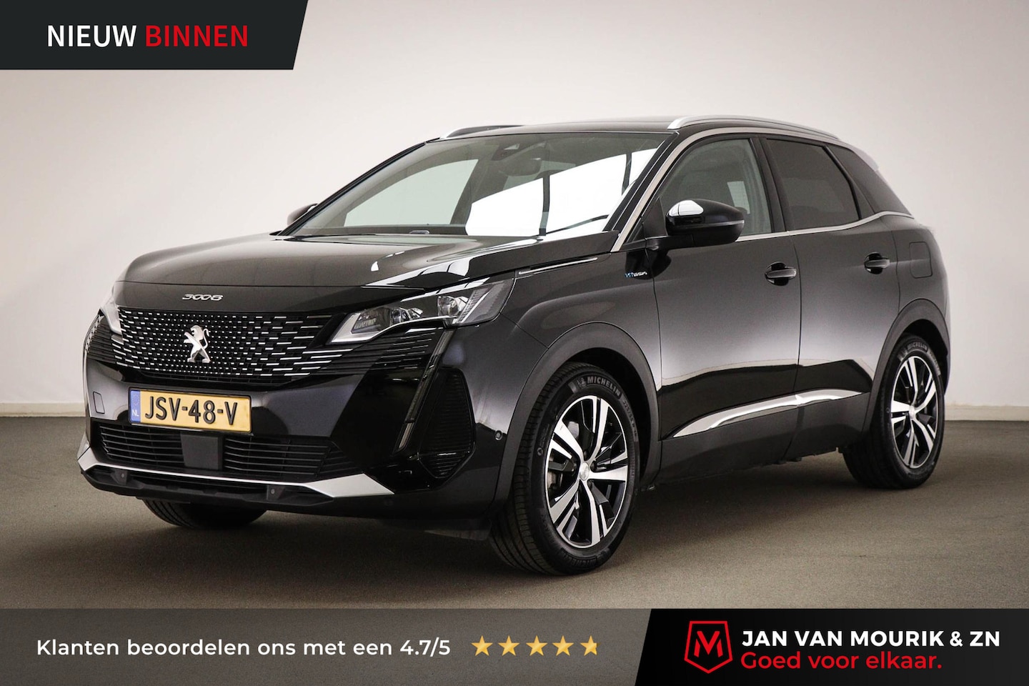 Peugeot 3008 - 1.6 HYbrid4 300 GT Pack Business | PANORAMADAK | SFEERVERLICHTING | HALF LEDER | DAB | APP - AutoWereld.nl