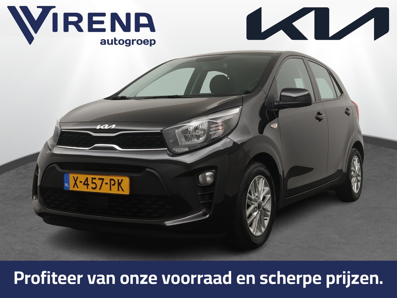 Kia Picanto - 1.0 DPi DynamicLine - Cruise Control - Airco - Apple CarPlay/Android Auto - Camera - Fabri - AutoWereld.nl