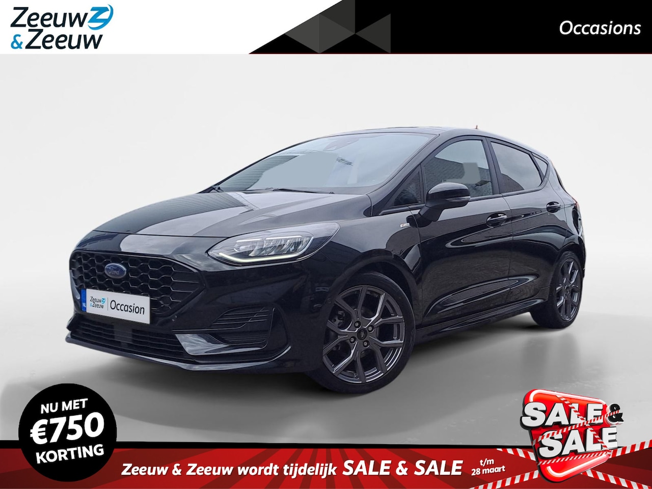 Ford Fiesta - 1.0 EcoBoost Hybrid ST-Line X 125 PK | Schuifkanteldak | Apple Carplay/Android Auto | Meta - AutoWereld.nl
