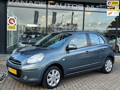 Nissan Micra - 1.2 DIG-S Connect Edition 5Drs 81d-KM Navi Airco Cruise Park.Sens NAP NL-Auto Dealeronderh