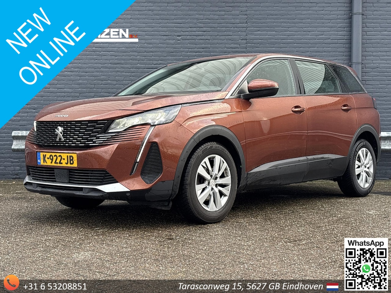 Peugeot 5008 - 1.2 PureTech Blue Lease Active 7P. | €9.999,- NETTO! | Climate | Cruise | Navi | Camera | - AutoWereld.nl