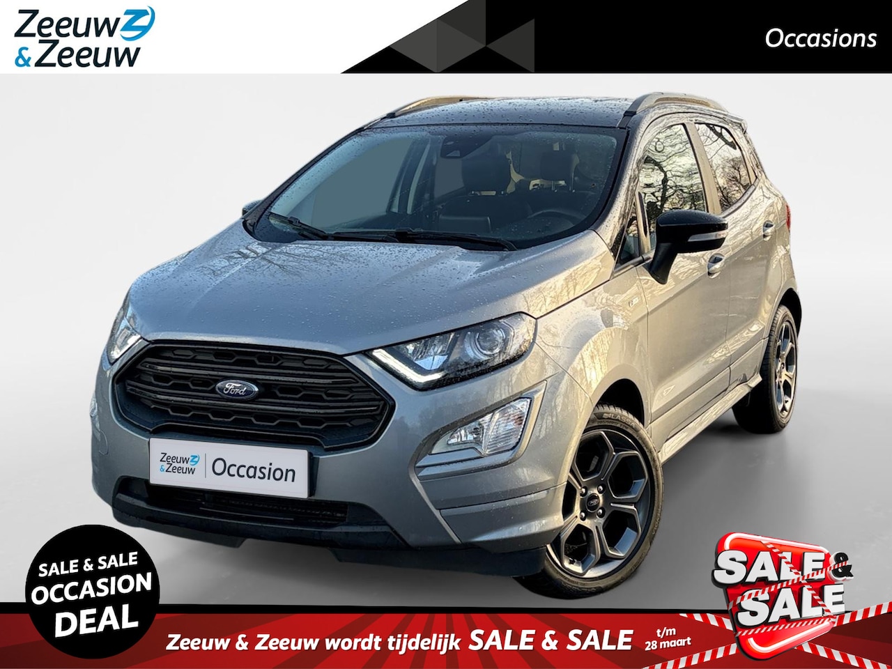 Ford EcoSport - 1.0 EcoBoost ST-Line | Zwart dak | Winter Pack | Parkeersensoren | Cruise Control | Climat - AutoWereld.nl