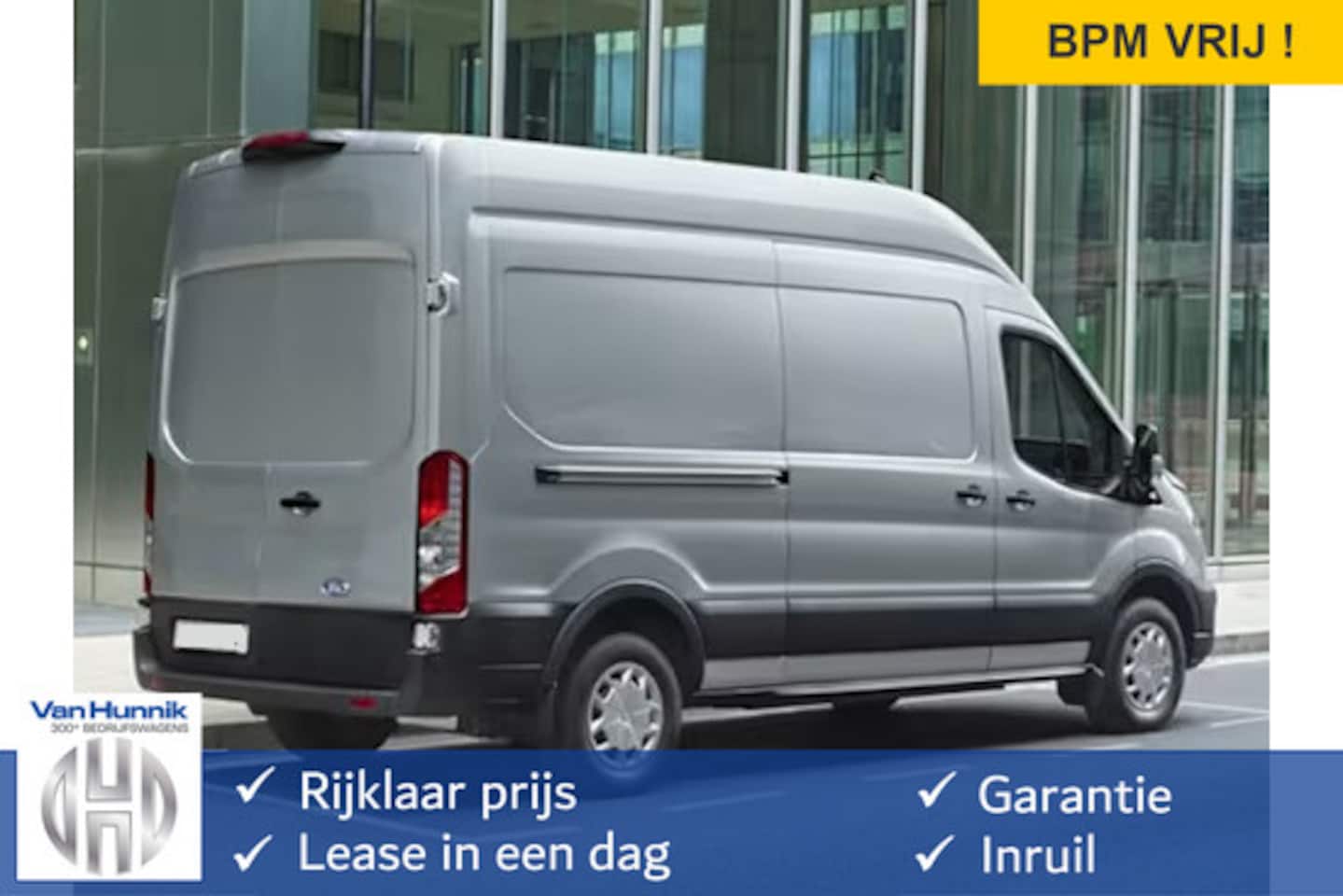 Ford Transit - 350L 130PK L3H3 BPM VRIJ!! Airco, Cruise, Camera, Trekhaak!! NR. J01* - AutoWereld.nl