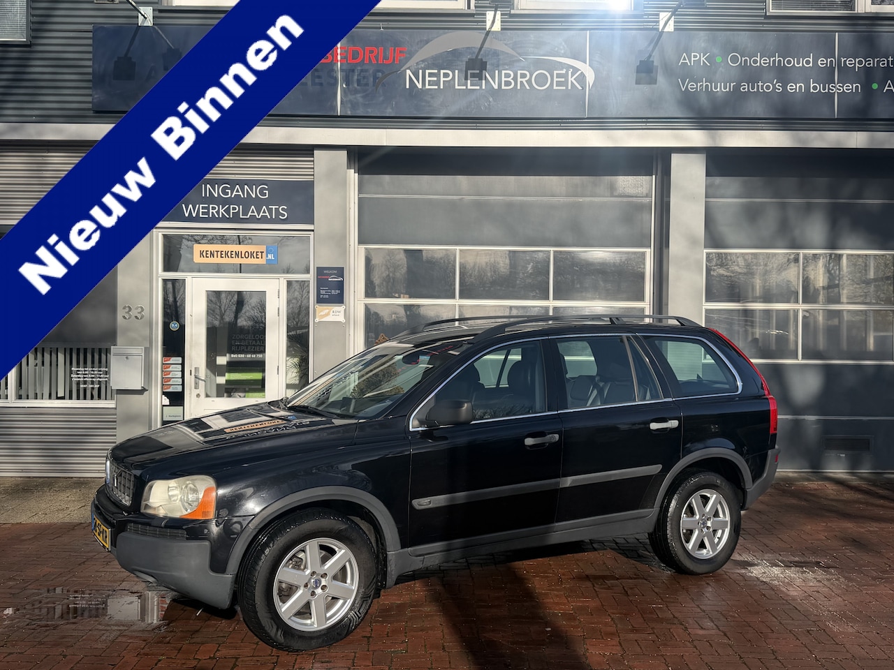Volvo XC90 - 2.5 T Elite Yongtimer Bj 2003 Automaat,Leer,18Inch,Navi,Cruise,Trekhaak Hoge Zit - AutoWereld.nl
