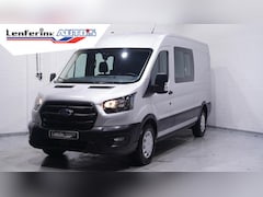 Ford Transit - 2.0 TDCi 130 pk L3H2 Dubbel Cabine Airco Camera, Trekhaak, PDC V+A, 6-Zits