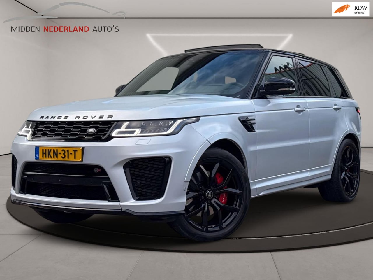 Land Rover Range Rover Sport - 5.0 V8 SC SVR * MATTE SILVER SVO * CARBON * 575 * TREKHAAK * - AutoWereld.nl