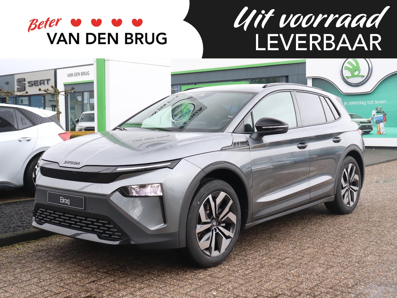 Skoda Elroq - 60 Sportline | Trekhaak | Stoel -& stuurverwarming | Adaptieve cruise control | Dodehoekse - AutoWereld.nl