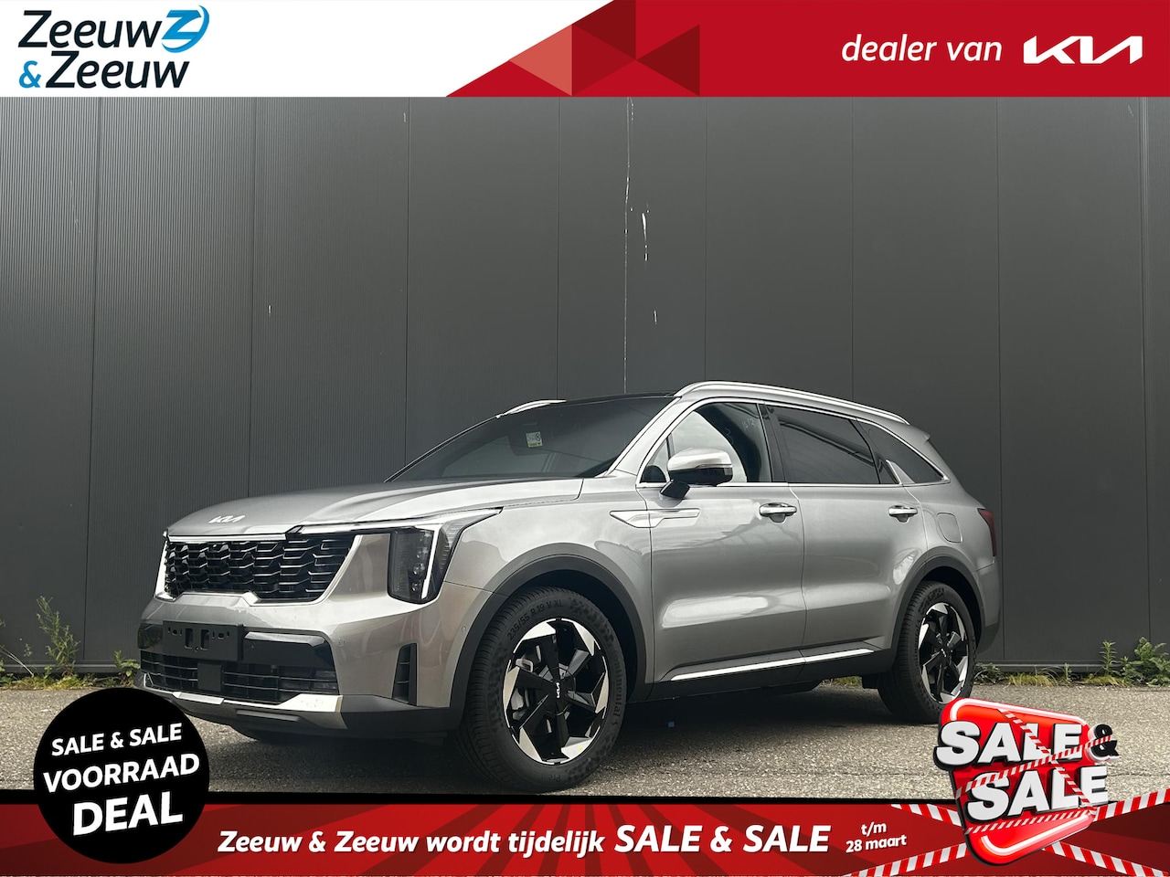 Kia Sorento - 1.6 T-GDi Plug-in Hybrid 4WD DynamicLine 7p. NU MET €3000,- inruilpremie | NIEUW TE BESTEL - AutoWereld.nl