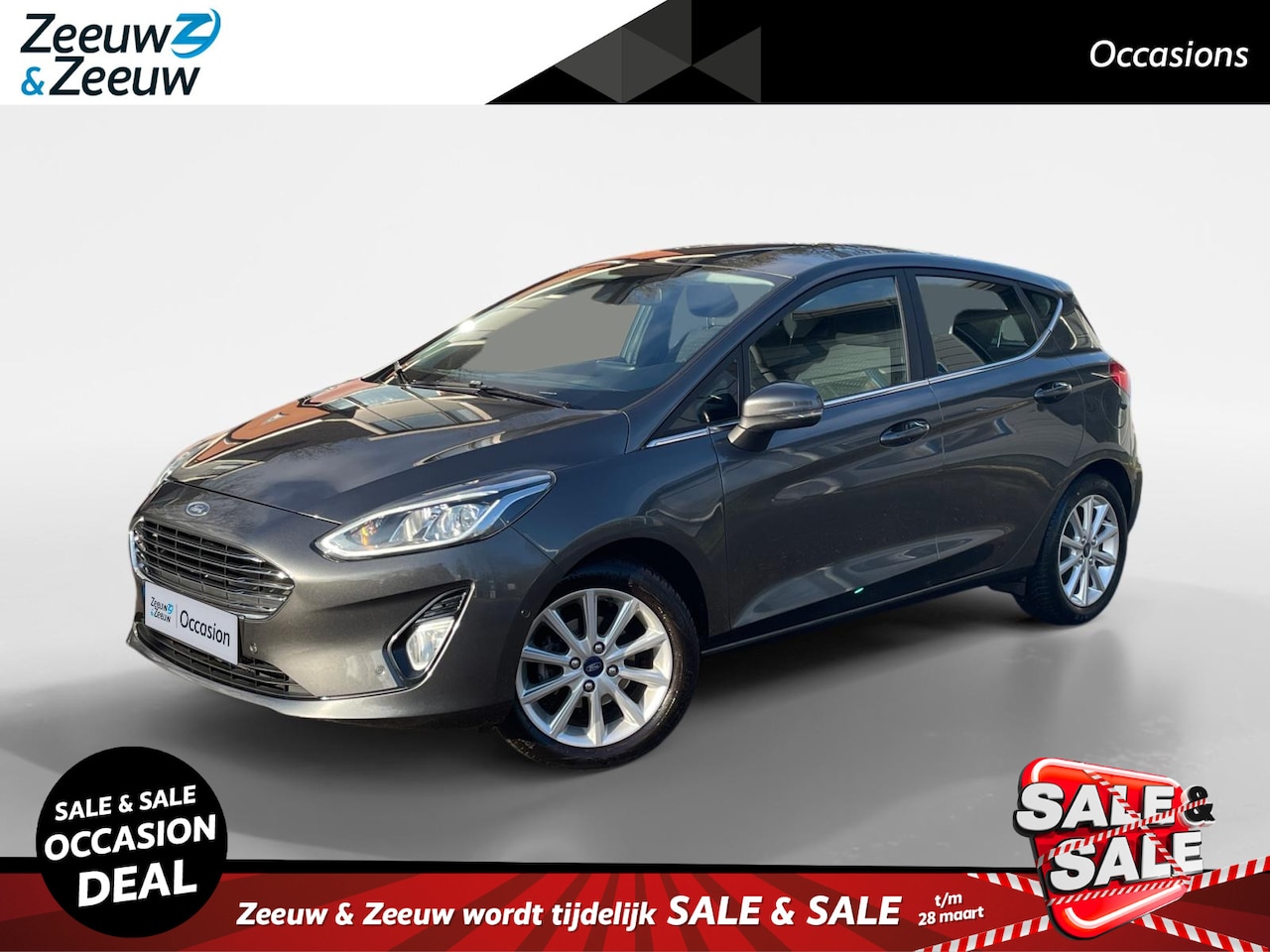 Ford Fiesta - 1.0 EcoBoost Titanium | LED | Navigatie | Camera | Parkeersensoren | Cruise Control | Clim - AutoWereld.nl