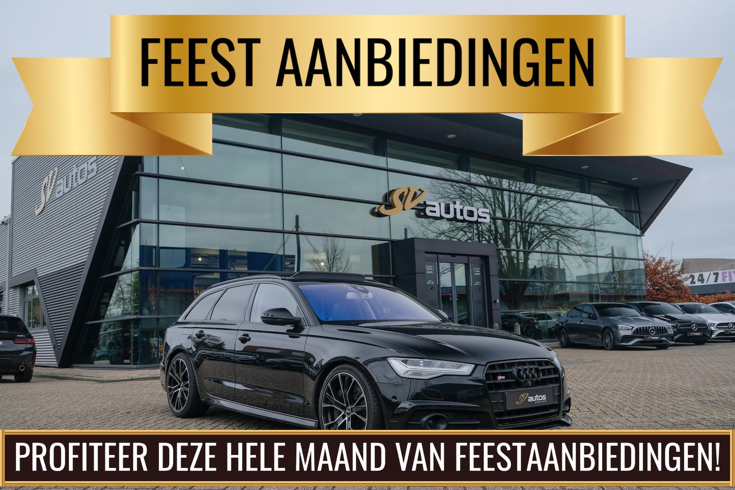 Audi S6 - Avant 4.0 TFSI V8 450pk Panoramadak Supersportstoelen B&O 3d Luchtvering Matrix led Black - AutoWereld.nl