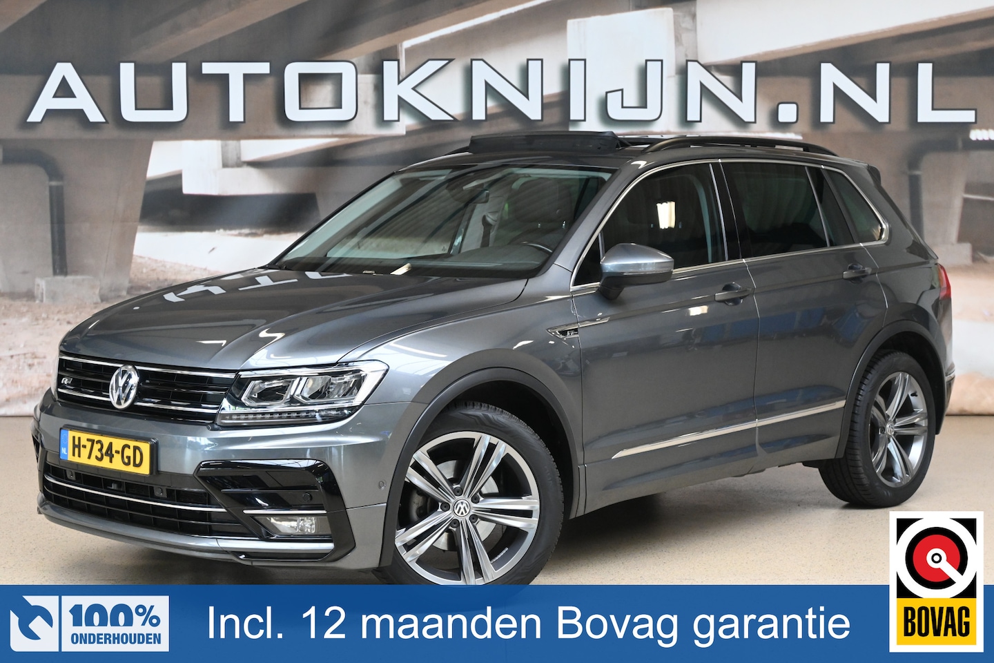 Volkswagen Tiguan - 1.4 TSI 150pk Highline Business R | Panoramadak | Elek. klep | Camera | R-Line | 100% (Dea - AutoWereld.nl
