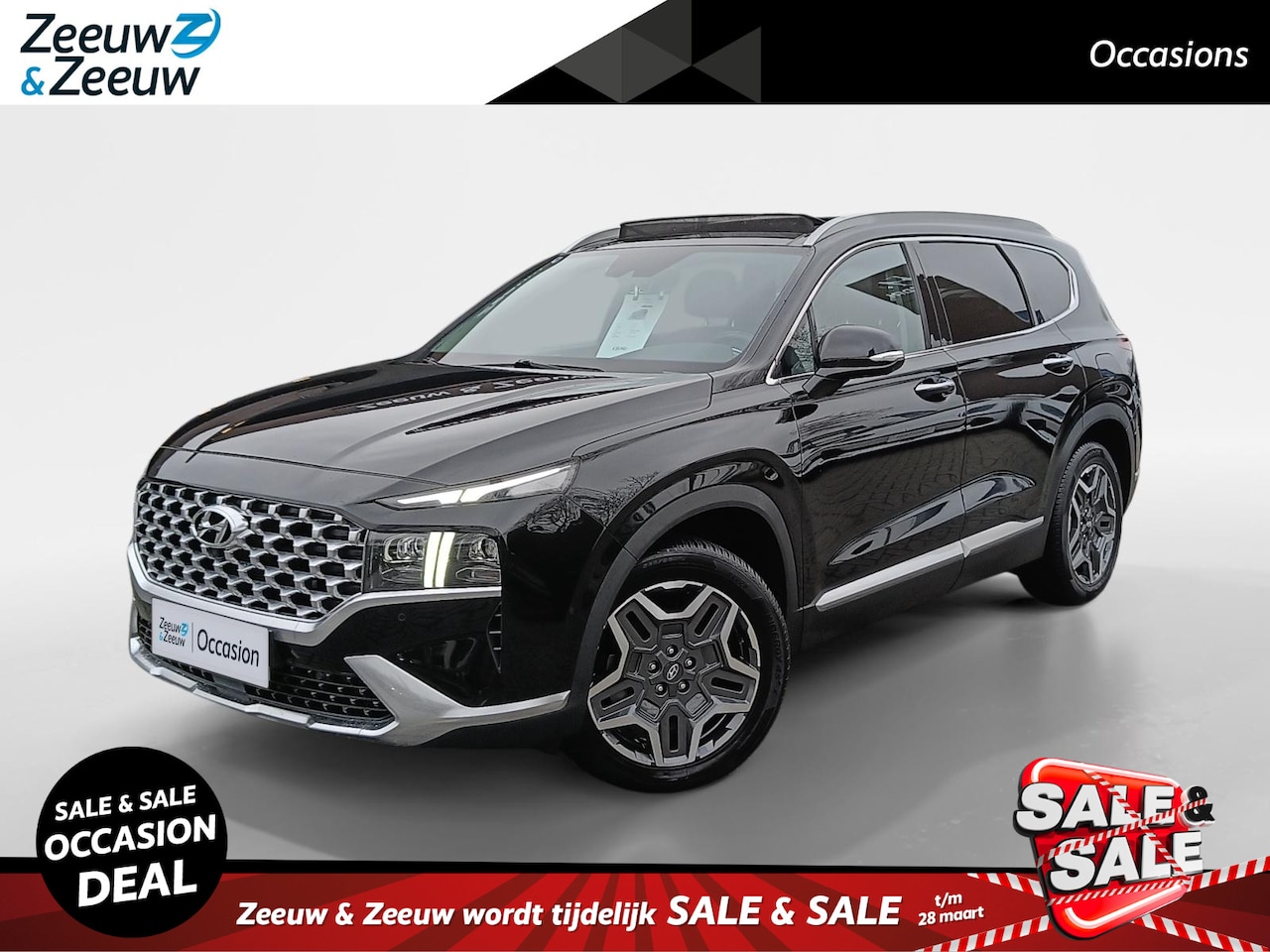 Hyundai Santa Fe - 1.6 T-GDI HEV Premium Plus Sky HYBRID | 67.000KM! | ZEER LUXE UITVOERING - AutoWereld.nl