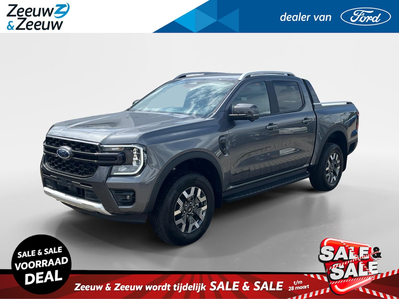 Ford Ranger - Wildtrak 2.3 PHEV 279pk 10-traps automaat | 5 persoons | GRIJS kenteken | Nu rente actie 0 - AutoWereld.nl