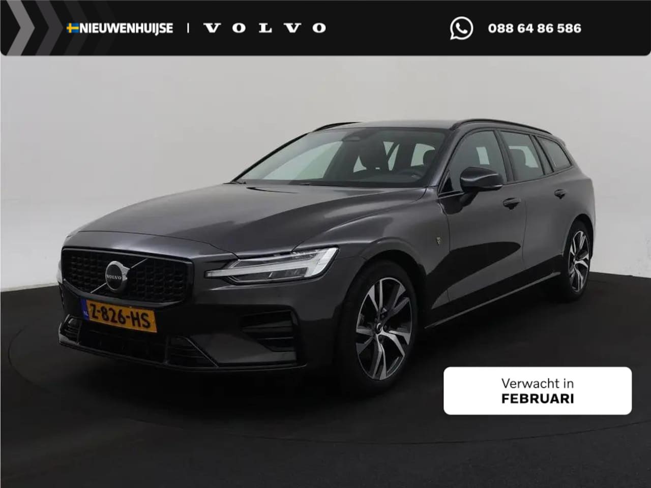 Volvo V60 - 2.0 B4 Plus Dark | Trekhaak | Navigatie | Apple Carplay | Android Auto | Stoelverwarming | - AutoWereld.nl