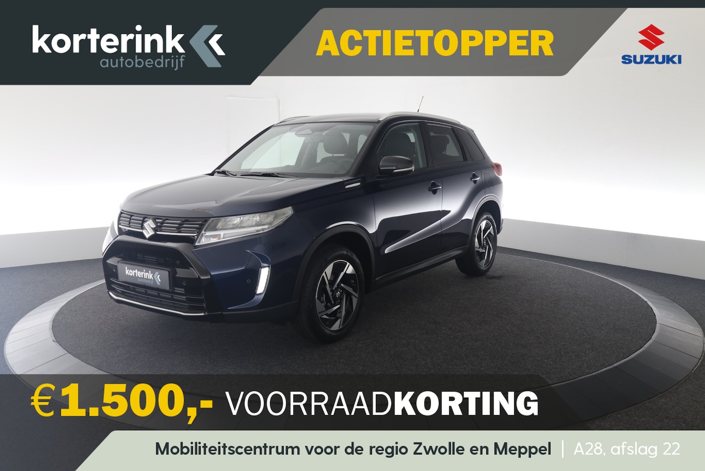 Suzuki Vitara - 1.4 Boosterjet Style Smart Hybrid | 1.500 kg trekgewicht | € 1.500,- korting | Private lea - AutoWereld.nl