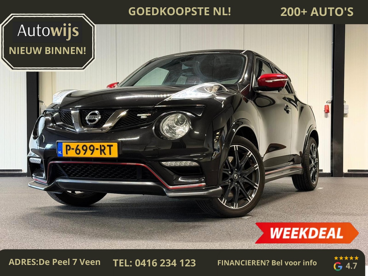 Nissan Juke - 1.6 DIG-T Nismo RS|SCHAALSTOELEN|360CAM|218PK|CLIMA - AutoWereld.nl